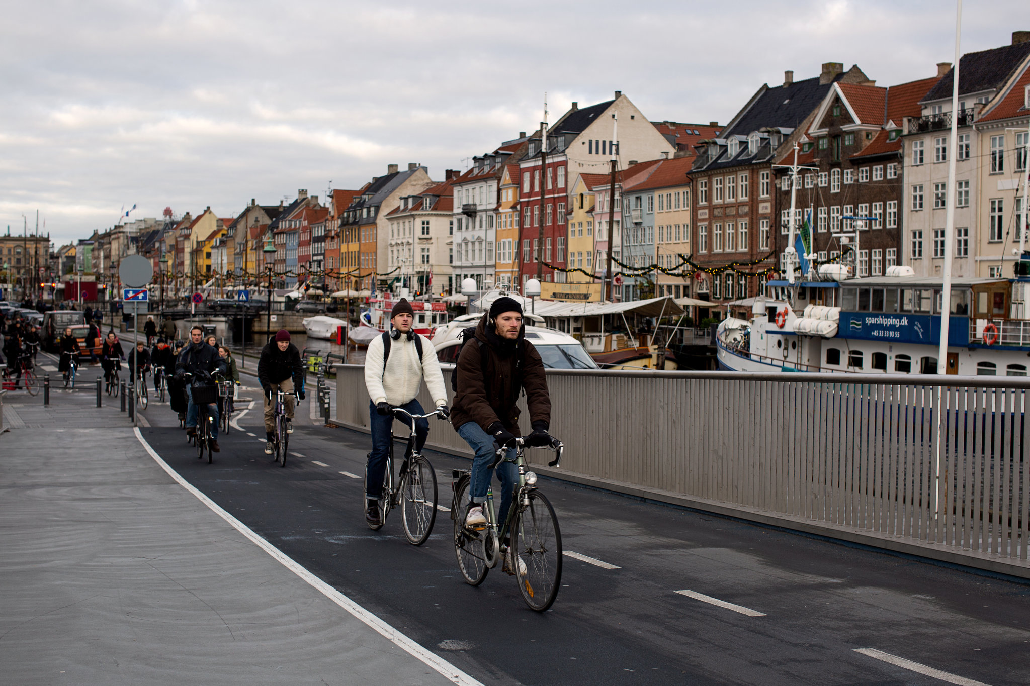 Cycling path in a Danish city
